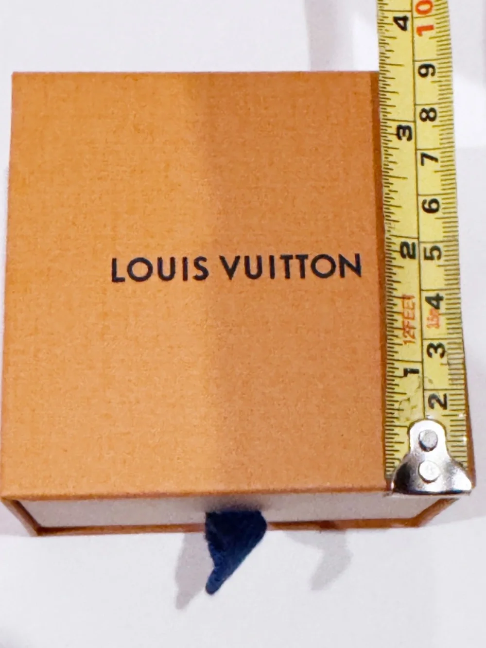 Louis Vuitton Orange Gift Bag + Small Drawer Box Ribbon Envelope Empty Set